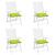 Perne de scaun 4 buc. verde deschis 50x50x7 cm textil oxford GartenMobel Dekor