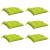 Perne de scaun 6 buc. verde deschis 50x50x7 cm textil oxford GartenMobel Dekor