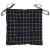 Perne scaun, 4 buc., negru carouri, 50x50x7 cm, textil oxford GartenMobel Dekor