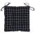 Perne scaun, 6 buc., negru carouri, 50x50x7 cm, textil oxford GartenMobel Dekor