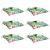 Perne de scaun, 6 buc., multicolor, 50x50x7 cm, textil oxford GartenMobel Dekor