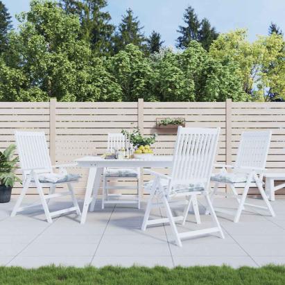 Perne de scaun, 4 buc., model frunze, 50x50x7 cm, textil oxford GartenMobel Dekor