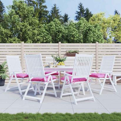 Perne de scaun, 6 buc., roz, 50x50x7 cm, textil oxford GartenMobel Dekor