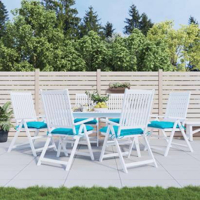 Perne de scaun, 6 buc., turcoaz, 50x50x7 cm, textil oxford GartenMobel Dekor