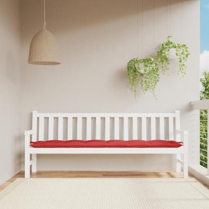 Pernă bancă de grădină, roșu, 200x50x7 cm, textil oxford GartenMobel Dekor