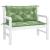 Perne bancă de grădină 2 buc. model frunze 100x50x7 cm textil GartenMobel Dekor