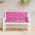Perne bancă de grădină 2 buc. roz 120x50x7 cm textil GartenMobel Dekor