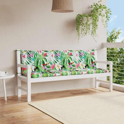 Perne bancă de grădină, 2 buc., multicolor, țesătură oxford GartenMobel Dekor