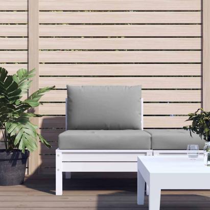 Perne pentru canapea din paleți, 2 buc., gri, material textil GartenMobel Dekor