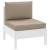 Perne de canapea din paleți, 2 buc., gri taupe, material textil GartenMobel Dekor