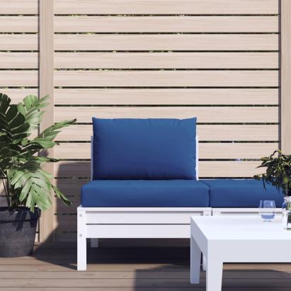 Perne pentru canapea din paleți, 2 buc., albastru, textil GartenMobel Dekor