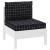 Perne pentru paleți, 2 buc, negru, model carouri, textil oxford GartenMobel Dekor