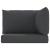 Perne de canapea din paleți, 3 buc., negru, material textil GartenMobel Dekor