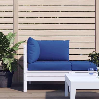 Perne pentru canapea din paleți, 3 buc., albastru, textil GartenMobel Dekor
