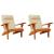 Perne pentru scaun Adirondack, 2 buc, bej, textil oxford GartenMobel Dekor