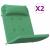 Perne pentru scaune Simplu 2 pcs Verde 58 x 77 x 4,5 cm GartenMobel Dekor