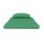 Perne pentru scaune Simplu 2 pcs Verde 58 x 77 x 4,5 cm GartenMobel Dekor