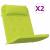 Perne pentru scaune 2 pcs Verde strălucitor. 58 x 77 x 4,5 cm GartenMobel Dekor