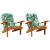 Perne pentru scaune 2 pcs Model cu frunze 58 x 77 x 4,5 cm GartenMobel Dekor
