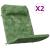 Perne de scaun adirondack, 2 buc, model frunze, textil Oxford GartenMobel Dekor