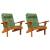 Perne de scaun adirondack, 2 buc, model frunze, textil Oxford GartenMobel Dekor