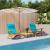 Perne pentru scaune Simplu 2 pcs Turcoaz 58 x 77 x 4,5 cm GartenMobel Dekor