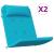Perne pentru scaune Simplu 2 pcs Turcoaz 58 x 77 x 4,5 cm GartenMobel Dekor