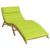Perna de șezlong pentru soare Verde 178 x 60 x 4 cm GartenMobel Dekor