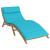 Perna de șezlong pentru soare Turcoaz 178 x 60 x 4 cm GartenMobel Dekor