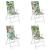 Perne de scaun spătar înalt, 4 buc., multicolor, textil oxford GartenMobel Dekor