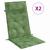 Perne de scaun spătar înalt, 2 buc, model frunze, textil Oxford GartenMobel Dekor