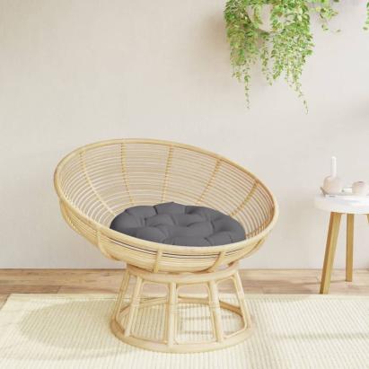 Pernă rotundă antracit Ø 60 x11 cm, țesătură Oxford GartenMobel Dekor