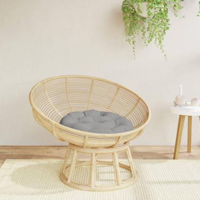Pernă rotundă gri, Ø 60 x11 cm, țesătură Oxford GartenMobel Dekor