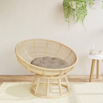 Pernă rotundă gri taupe, Ø 60 x11 cm, țesătură Oxford GartenMobel Dekor