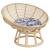 Pernă rotundă, gri, Ø 60x11 cm, țesătură Oxford, model carouri GartenMobel Dekor