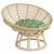 Pernă rotundă, model frunze, Ø 60 x 11 cm, țesătură Oxford GartenMobel Dekor