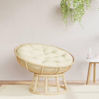 Pernă rotundă crem, Ø 100 x11 cm, țesătură Oxford GartenMobel Dekor