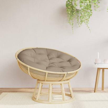 Pernă rotundă gri taupe, Ø 100 x11 cm, țesătură Oxford GartenMobel Dekor