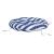Pernă rotundă dungi albastre/albe, Ø100 x11 cm, textil Oxford GartenMobel Dekor
