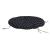 Pernă rotundă negru Ø 100x11 cm țesătură Oxford model carouri GartenMobel Dekor