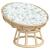 Pernă rotundă, model frunze, Ø 100 x 11 cm, țesătură Oxford GartenMobel Dekor