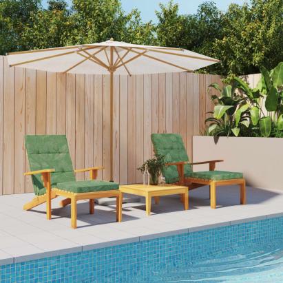 Perne scaun de terasă, 2 buc, model frunze, textil Oxford GartenMobel Dekor