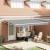 Cadru pentru cort retractabil Manual Alb 500 × 300 cm Aluminiu GartenMobel Dekor