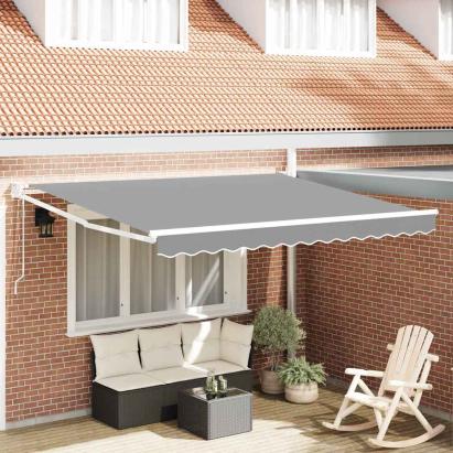 Cadru pentru cort retractabil Alb 350 x 250 cm Aluminiu GartenMobel Dekor