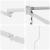 Cadru pentru cort retractabil Alb 400 × 300 cm Aluminiu GartenMobel Dekor