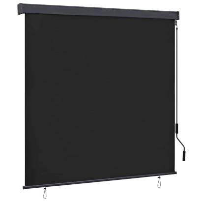 Rulou textil Dungi Antracit 180 x 250 cm Țesătură și Aluminiu GartenMobel Dekor