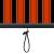 Rulou textil cu perdele Dungi Portocalie și maro 180 x 250 cm GartenMobel Dekor