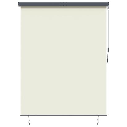 Rulou textil cu perdele Crem 200 x 250 cm Țesătură și Aluminiu GartenMobel Dekor