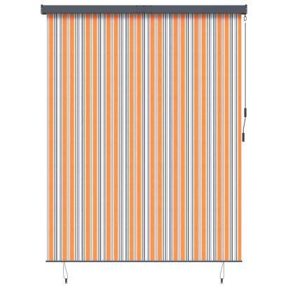 Rulou textil cu perdele Dungi Galben și Albastru 200 x 250 cm GartenMobel Dekor