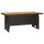 Set mobilier de grădină cu perne, 3 piese, negru, poliratan GartenMobel Dekor